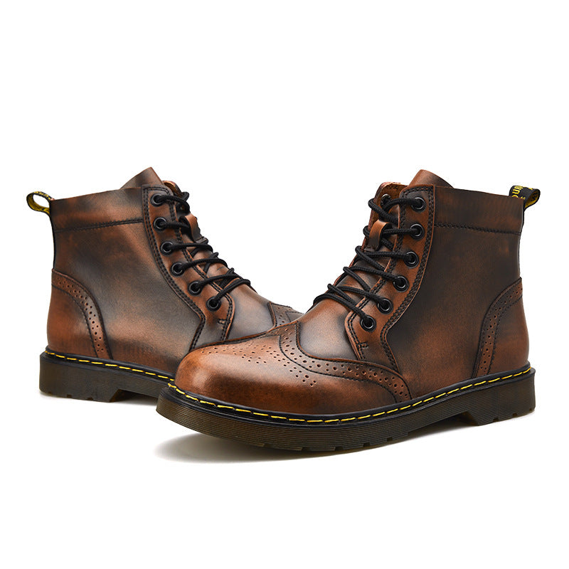 Apollo Leather Brogue Boots