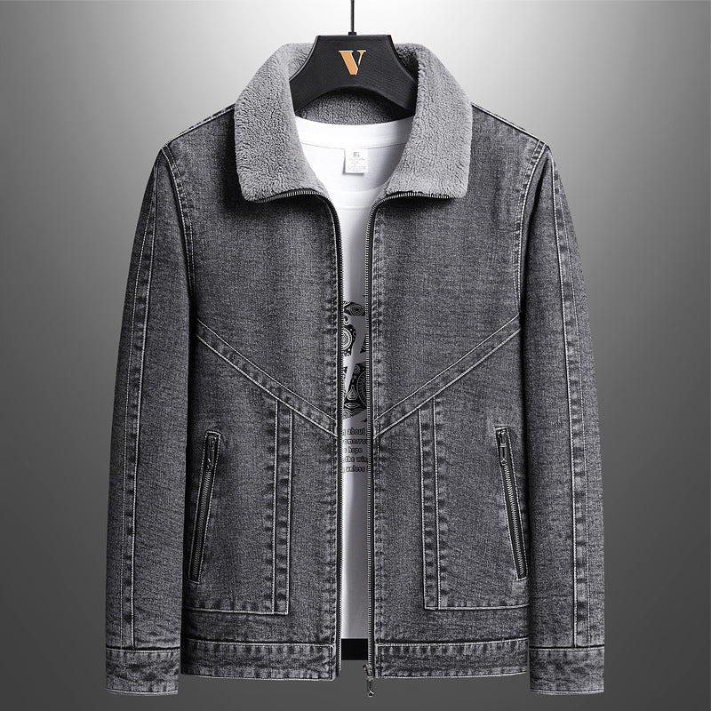 Boston Denim Sherpa Jacket