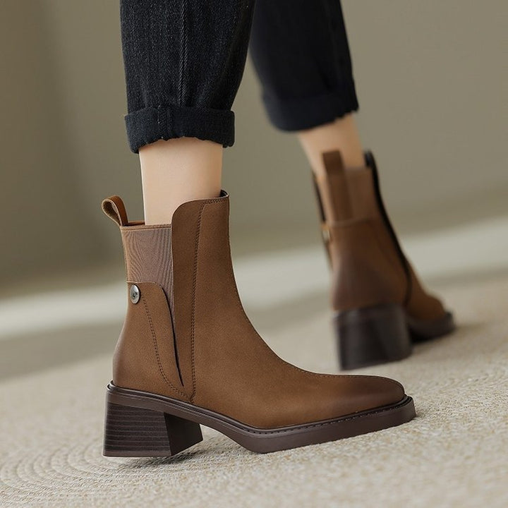 Grazia Italian Leather Ankle Boots