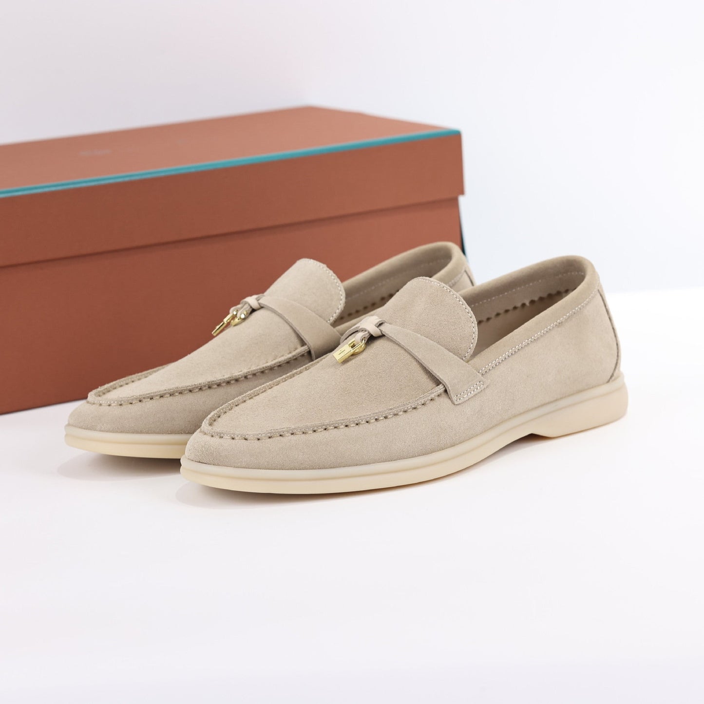 Lorenzo Charm Suede Loafers