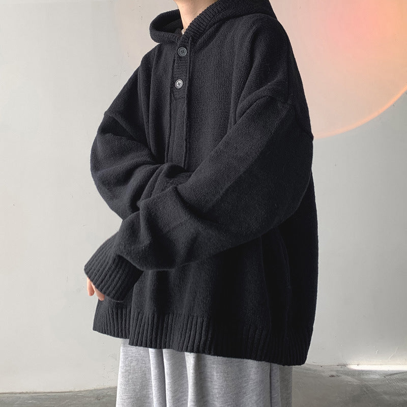 Hype Oversized Knitted Hoodie