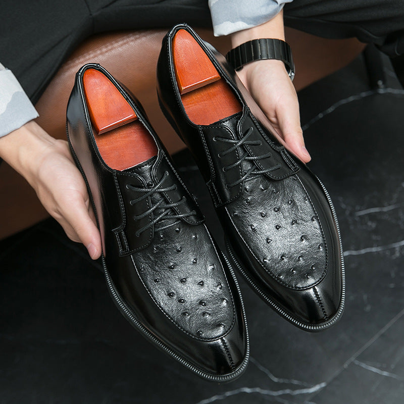 Lusso Ostrich Leather Dress Shoes