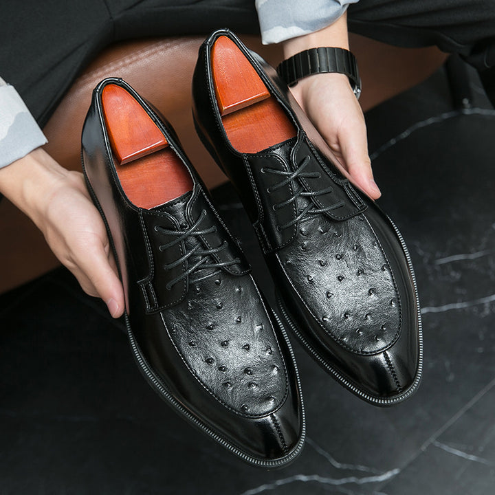 Lusso Ostrich Leather Dress Shoes