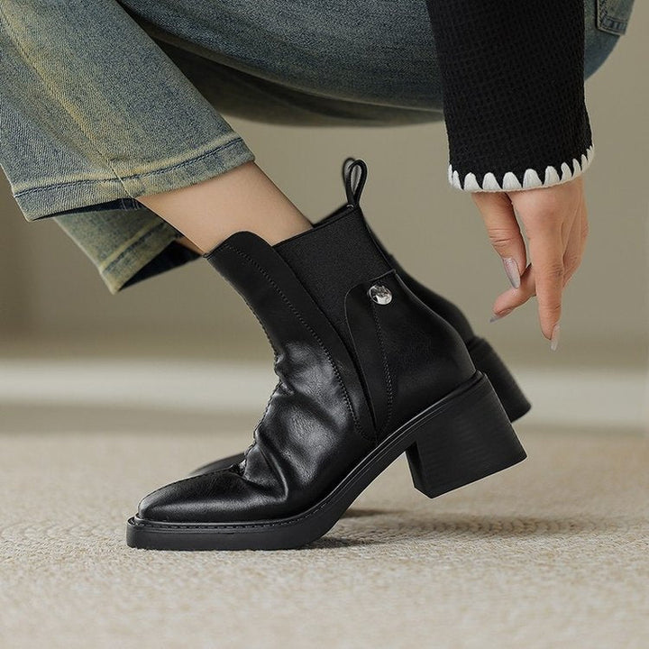 Grazia Italian Leather Ankle Boots