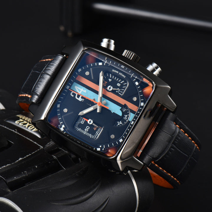Albers Retro-Sport Leather Watch