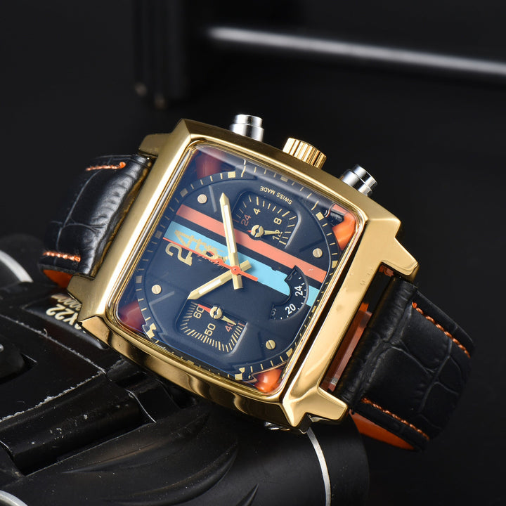 Albers Retro-Sport Leather Watch