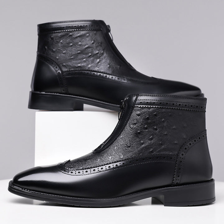 Belmont Ostrich Leather Boots