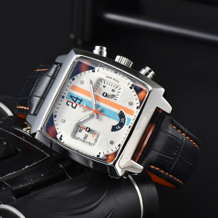 Albers Retro-Sport Leather Watch