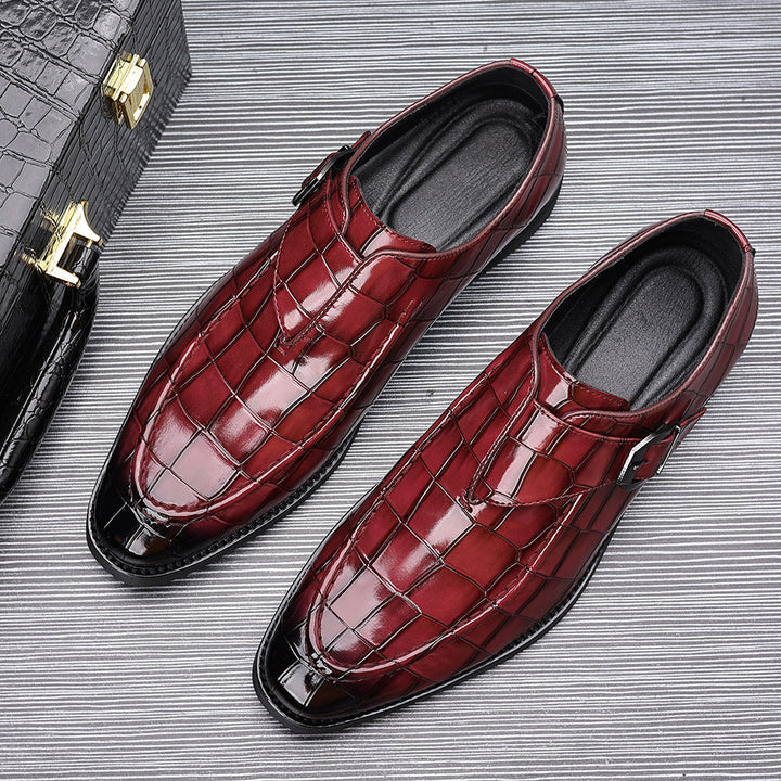 Victorino Leather Monk Strap Loafers