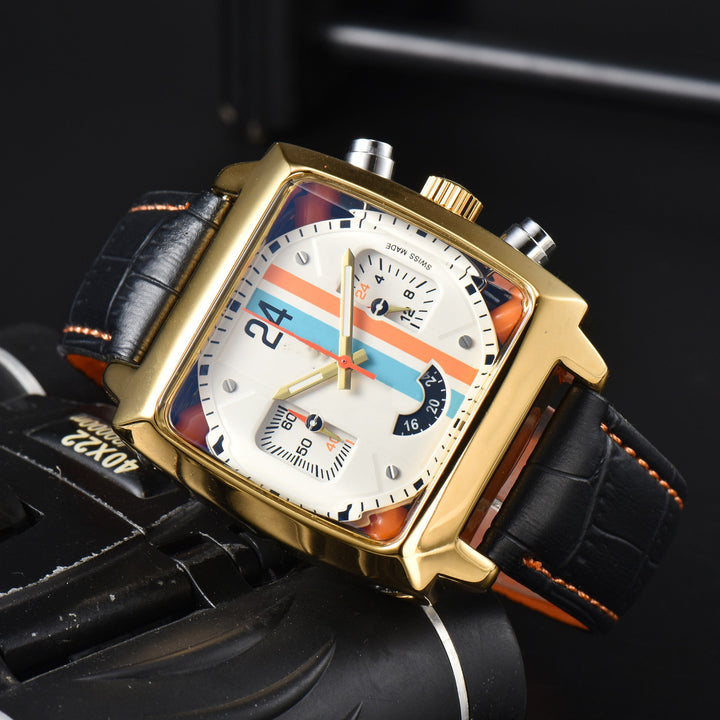Albers Retro-Sport Leather Watch