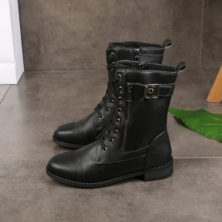 Rebel Lace Up Boots