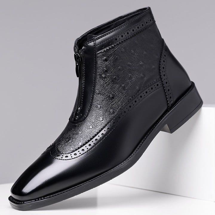 Belmont Ostrich Leather Boots