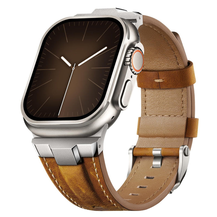 TitaniumEdge Leather Apple Watch Band