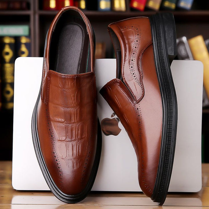 Giorgio Leather Brogue Loafers