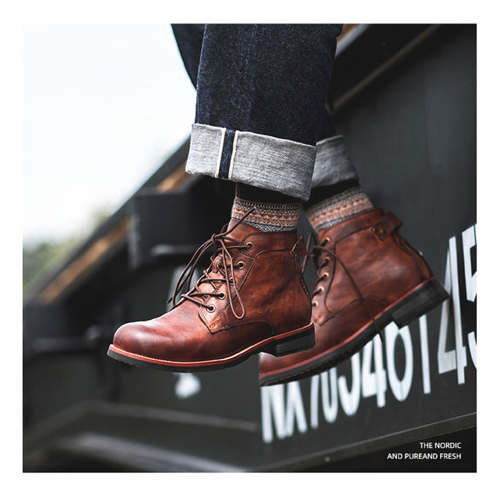 Hudson Handcrafted Genuine Leather Boots