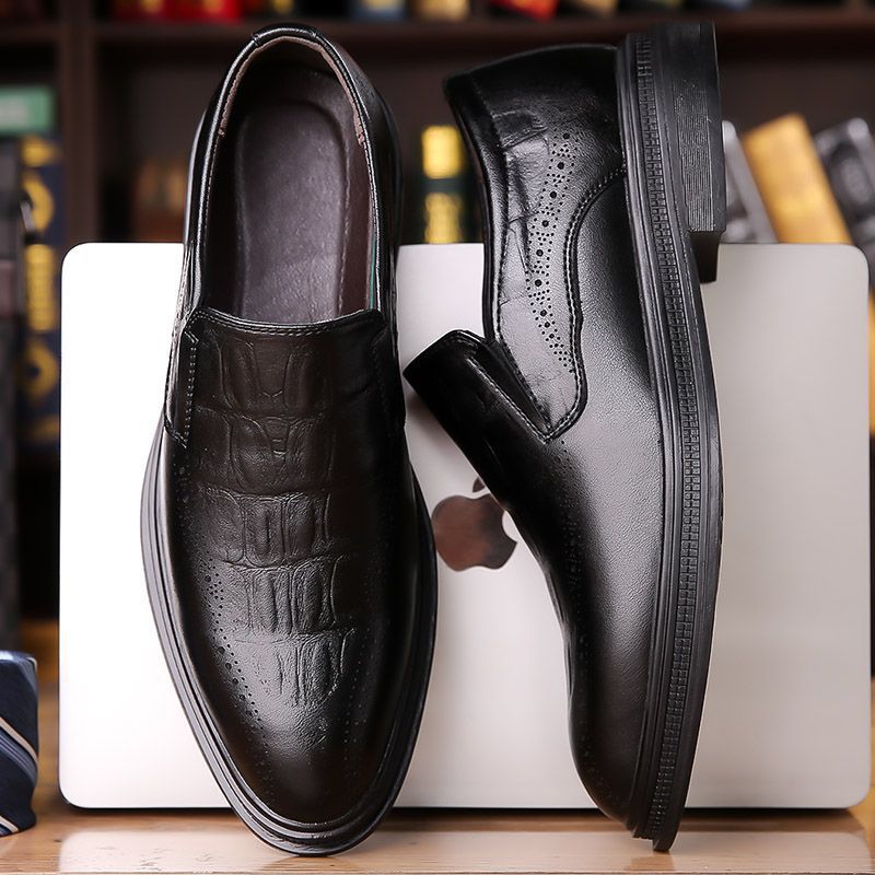 Giorgio Leather Brogue Loafers
