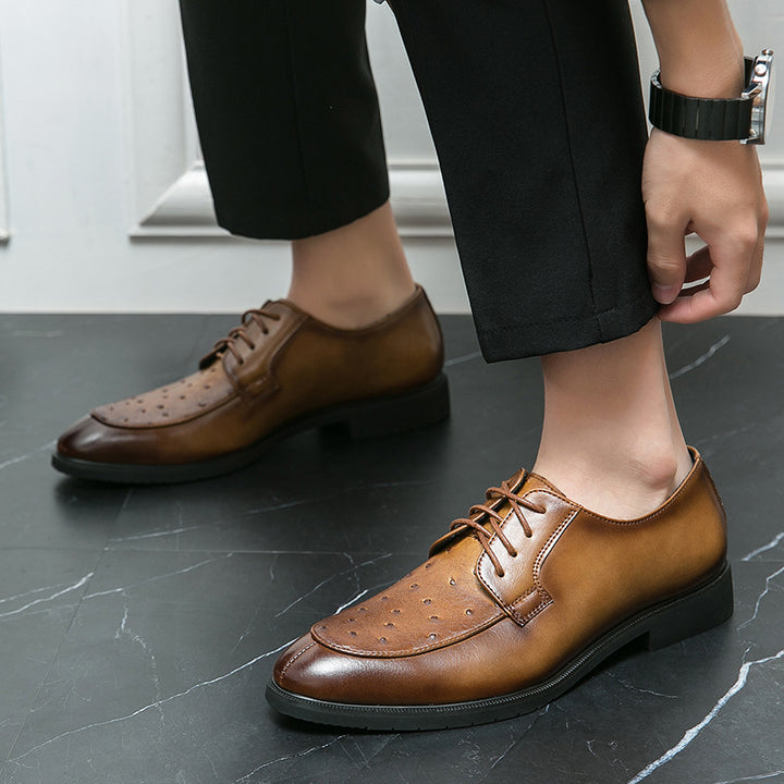 Lusso Ostrich Leather Dress Shoes
