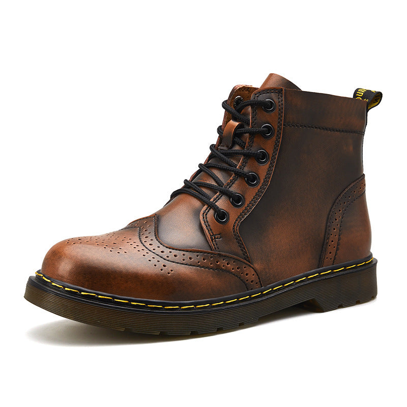 Apollo Leather Brogue Boots