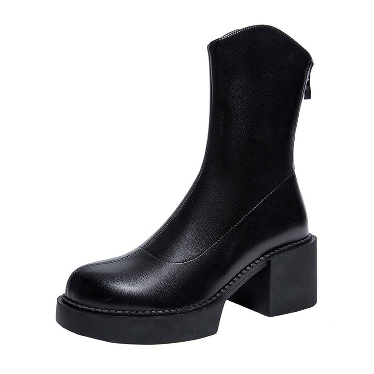 Victoria Chunky Heeled Chelsea Boots