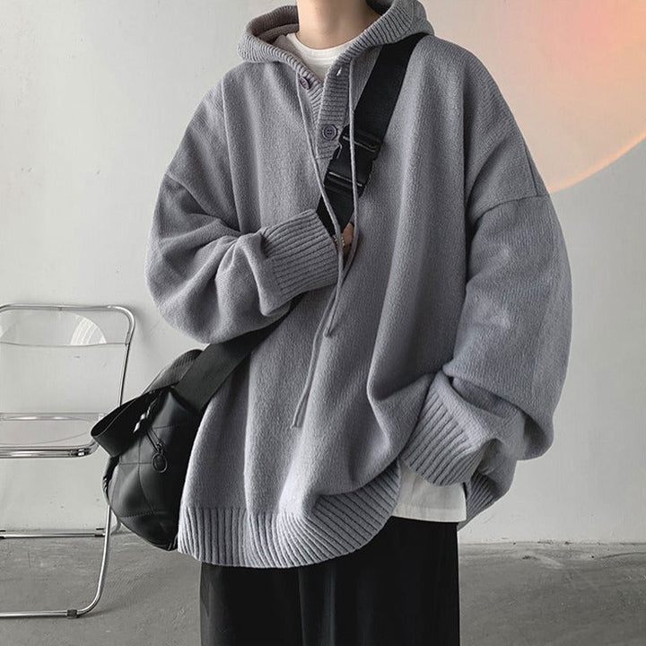 Hype Oversized Knitted Hoodie