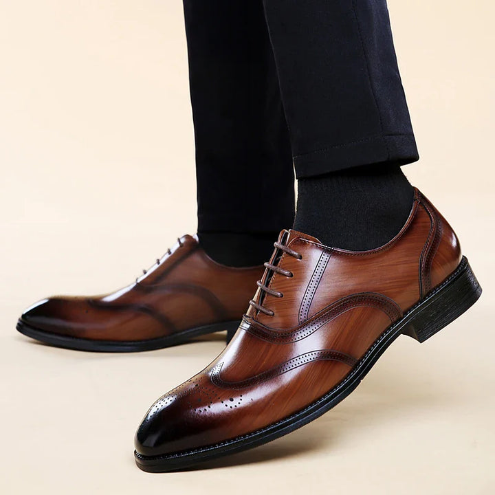 Lucas Leather Brogue Dress Shoes