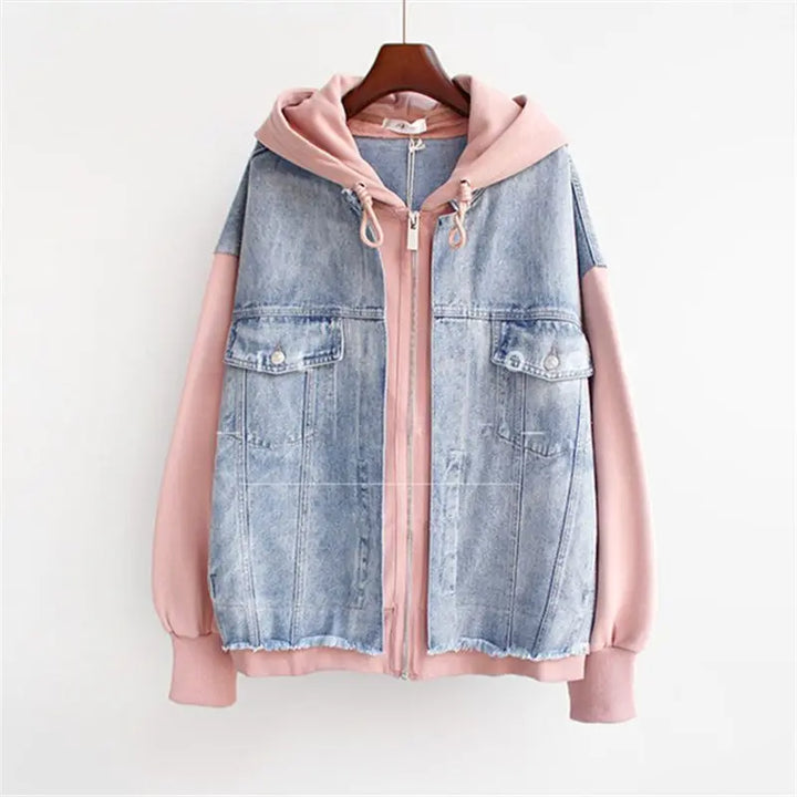 Varsity Denim Hoodie