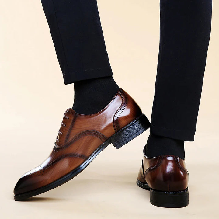 Lucas Leather Brogue Dress Shoes