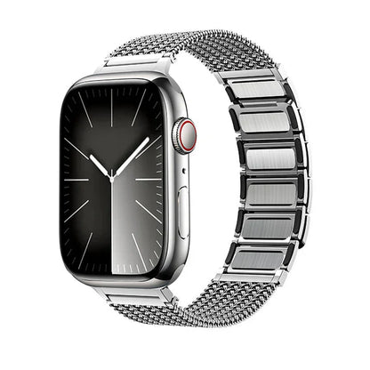 Titanium Braided Stainless Steel Apple Watch Band