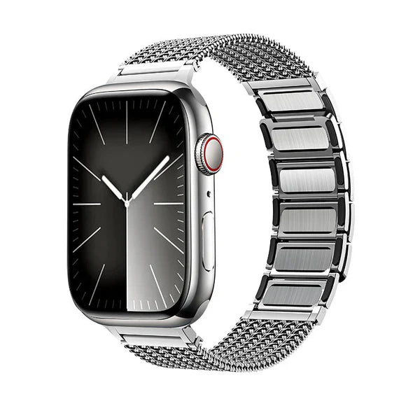 Titanium Braided Stainless Steel Apple Watch Band