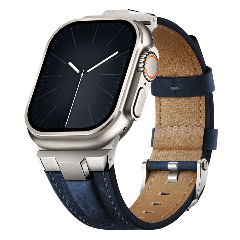 TitaniumTouch Leather Apple Watch Band