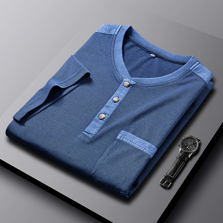 Hudson Waffle Knit Henley