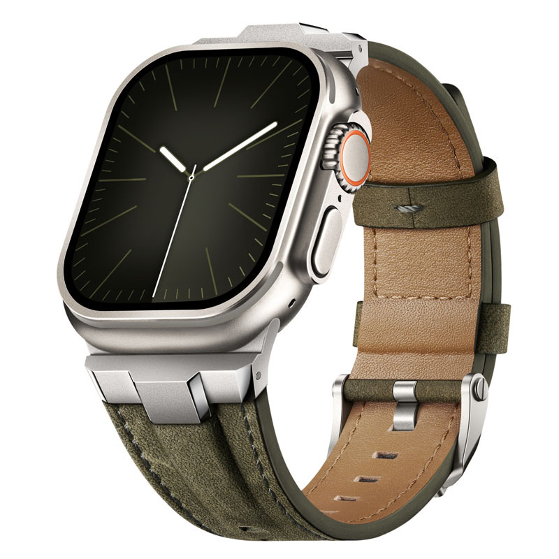TitaniumTouch Leather Apple Watch Band