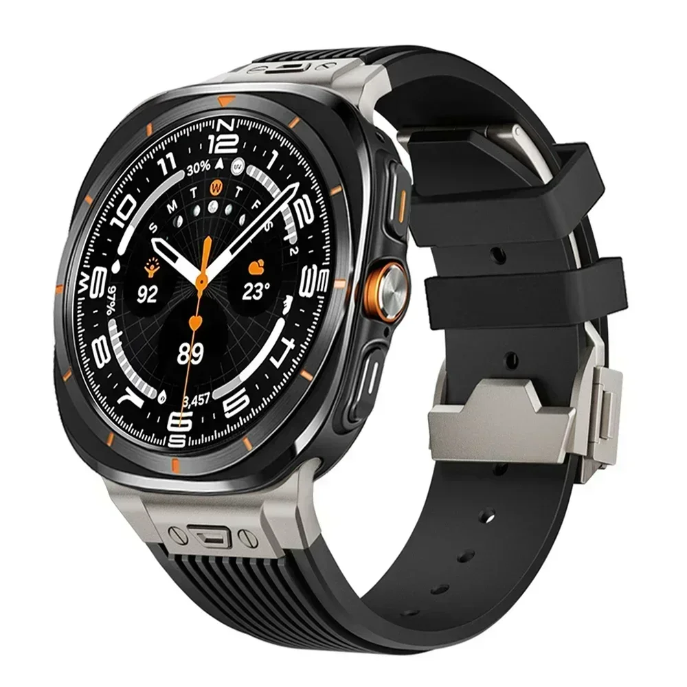 Titanium Streamlined Silicone Galaxy Watch Ultra Band