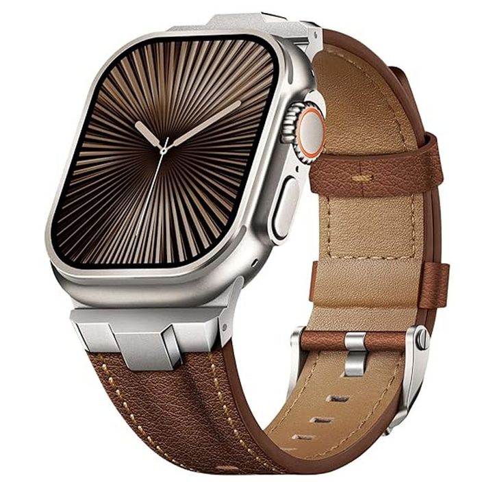 TitaniumTouch Leather Apple Watch Band