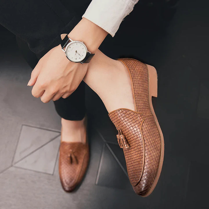 Lombardi Woven Tassel Loafers