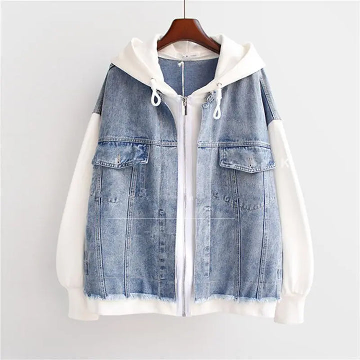 Varsity Denim Hoodie