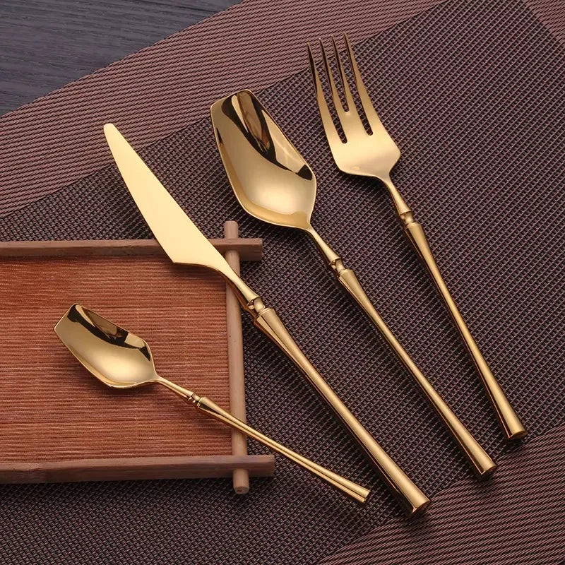 Golden Aerosteel Cutlery Set