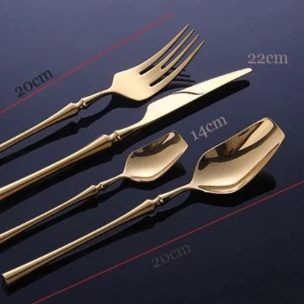 Golden Aerosteel Cutlery Set
