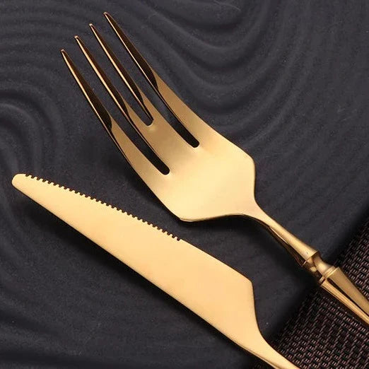 Golden Aerosteel Cutlery Set