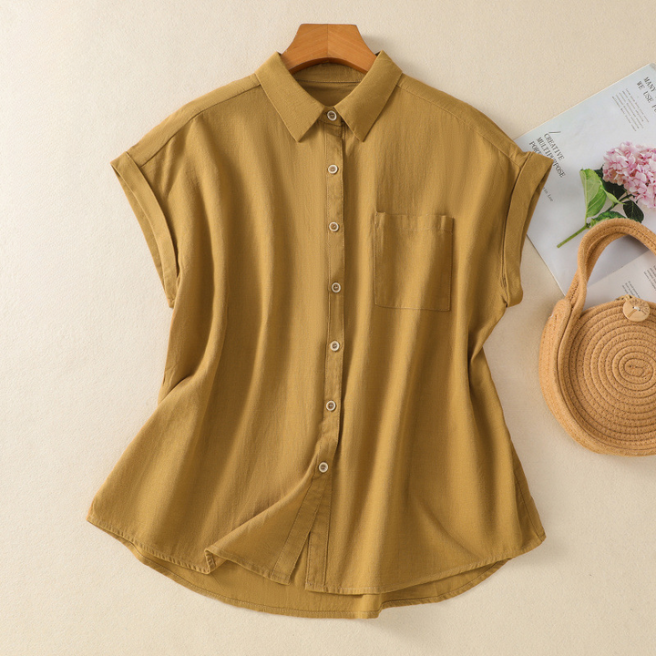 Aurelie Linen Blouse