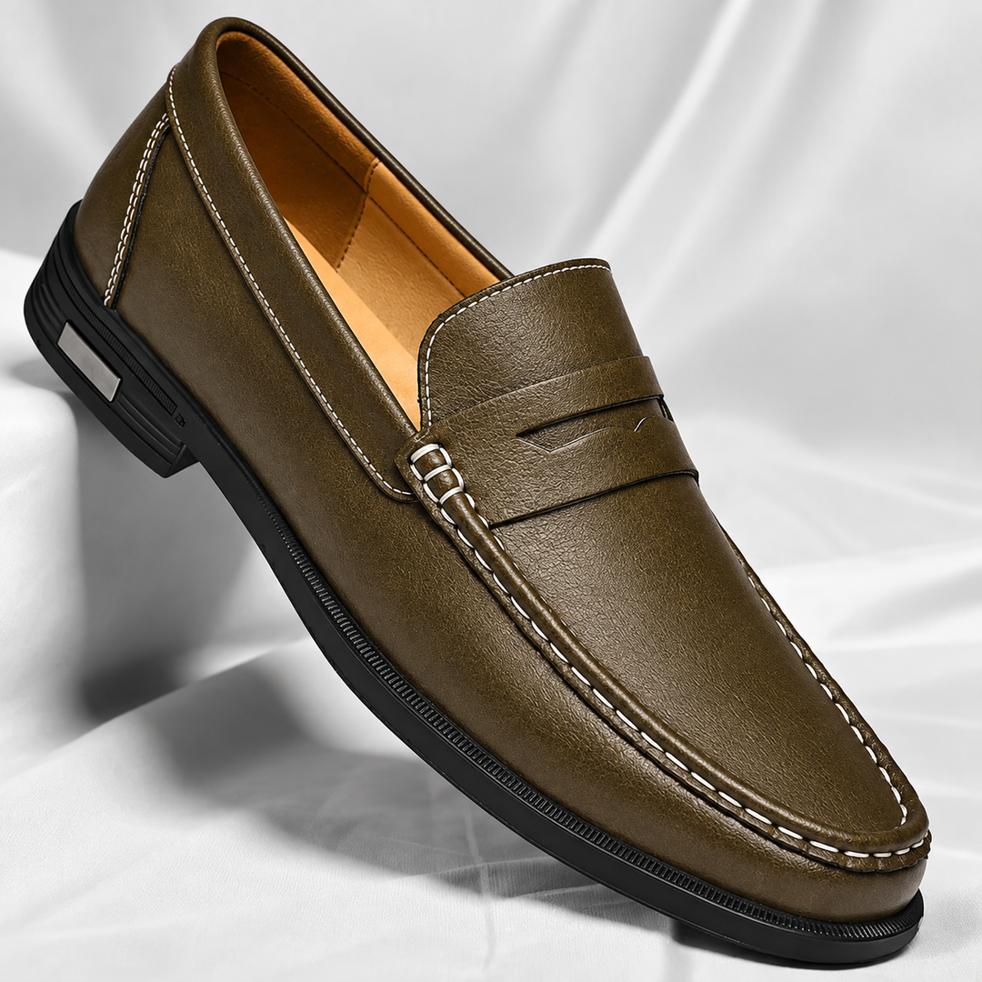 Modena Leather Penny Loafers