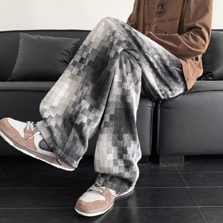 Pixel Flow Checkered Pants