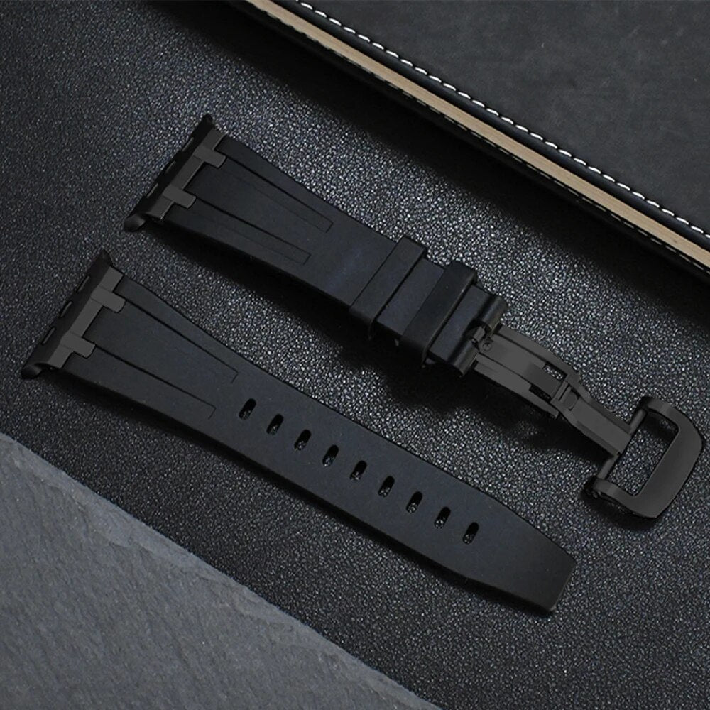 Titanium Silicone Apple Watch Band