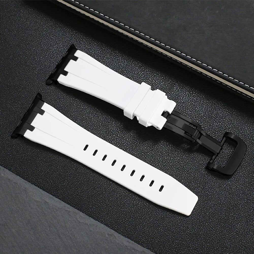 Onyx Titanium Silicone Apple Watch Band