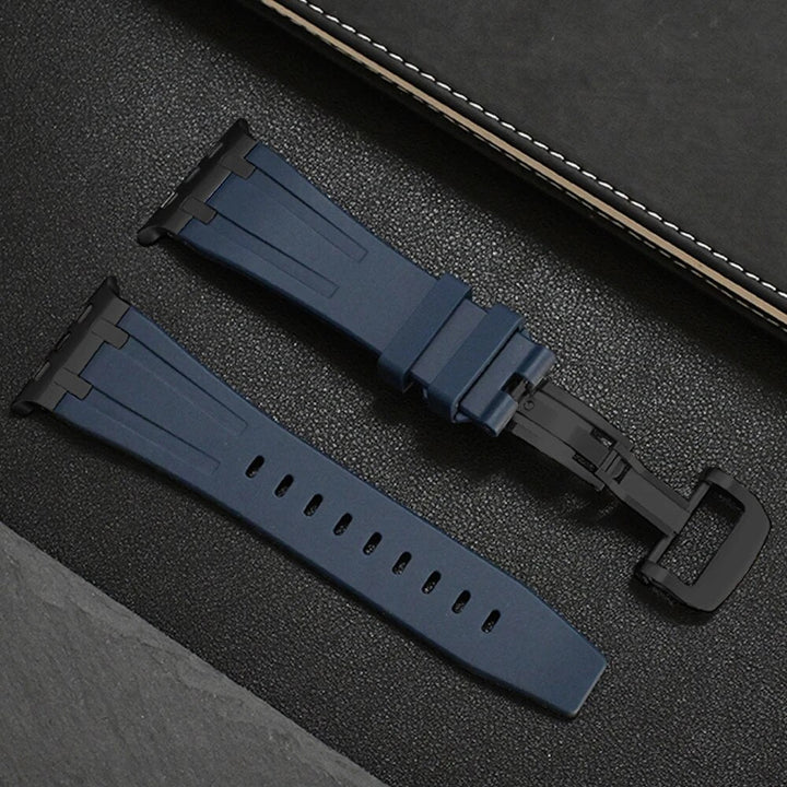 Onyx Titanium Silicone Apple Watch Band