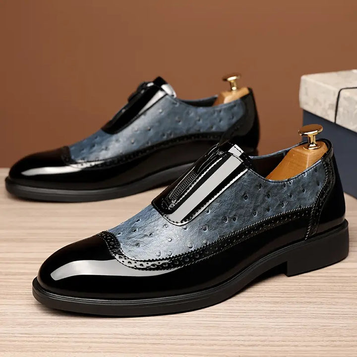 Lusso Ostrich Leather Loafers