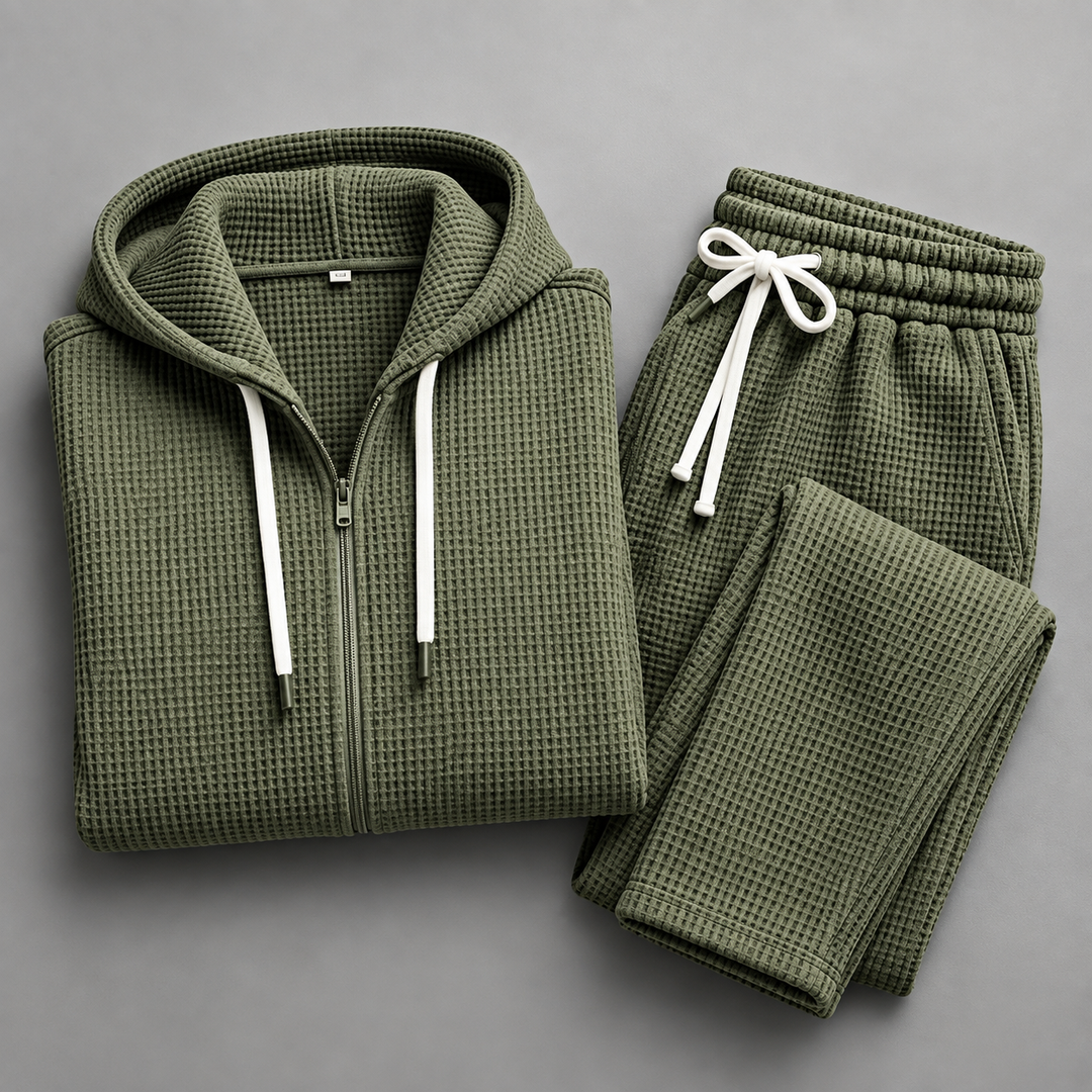 Jacob Waffle-Knit Set