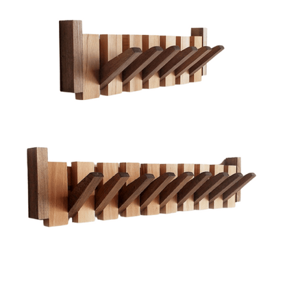 Handcrafted Wooden Piano Key Coat Rack