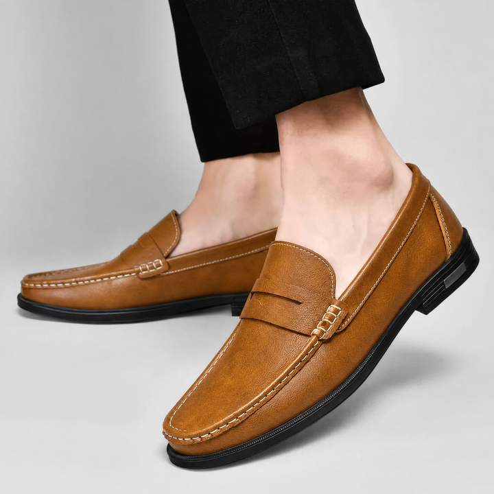Modena Leather Penny Loafers