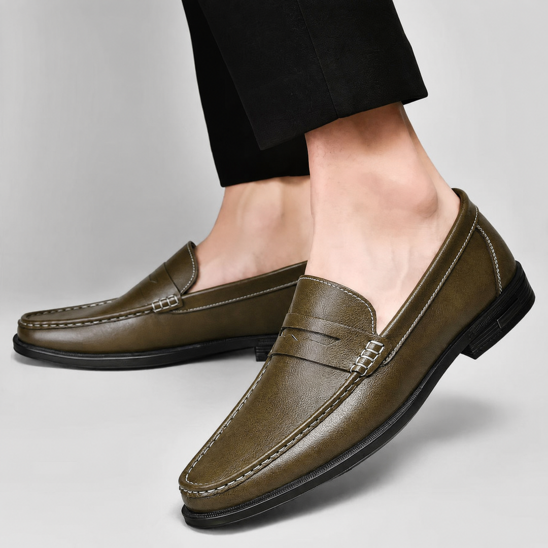 Modena Leather Penny Loafers